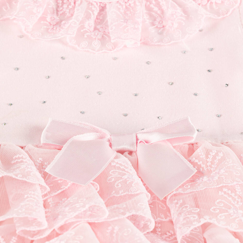 Caramelo Kids-Набор кружевное платье из тюля розовое для девочек | Childrensalon Outlet