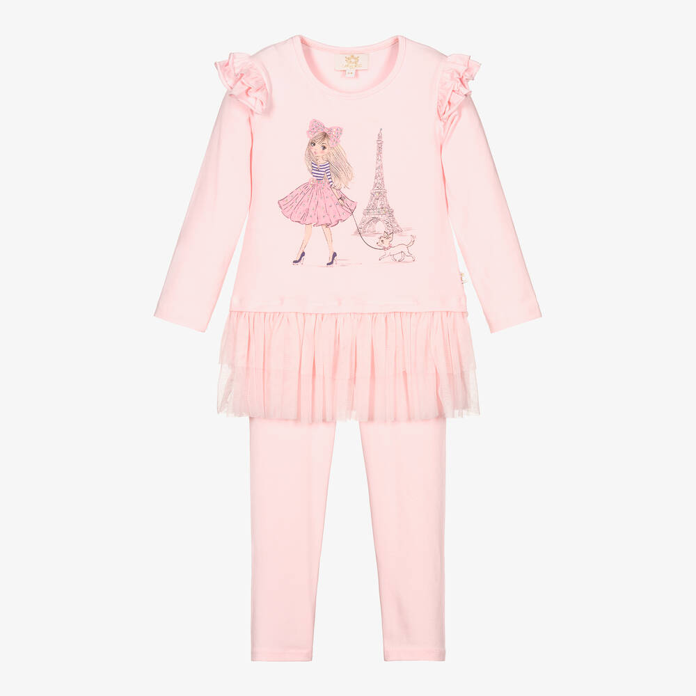 Caramelo Kids - Розовый комплект с легинсами для девочек | Childrensalon