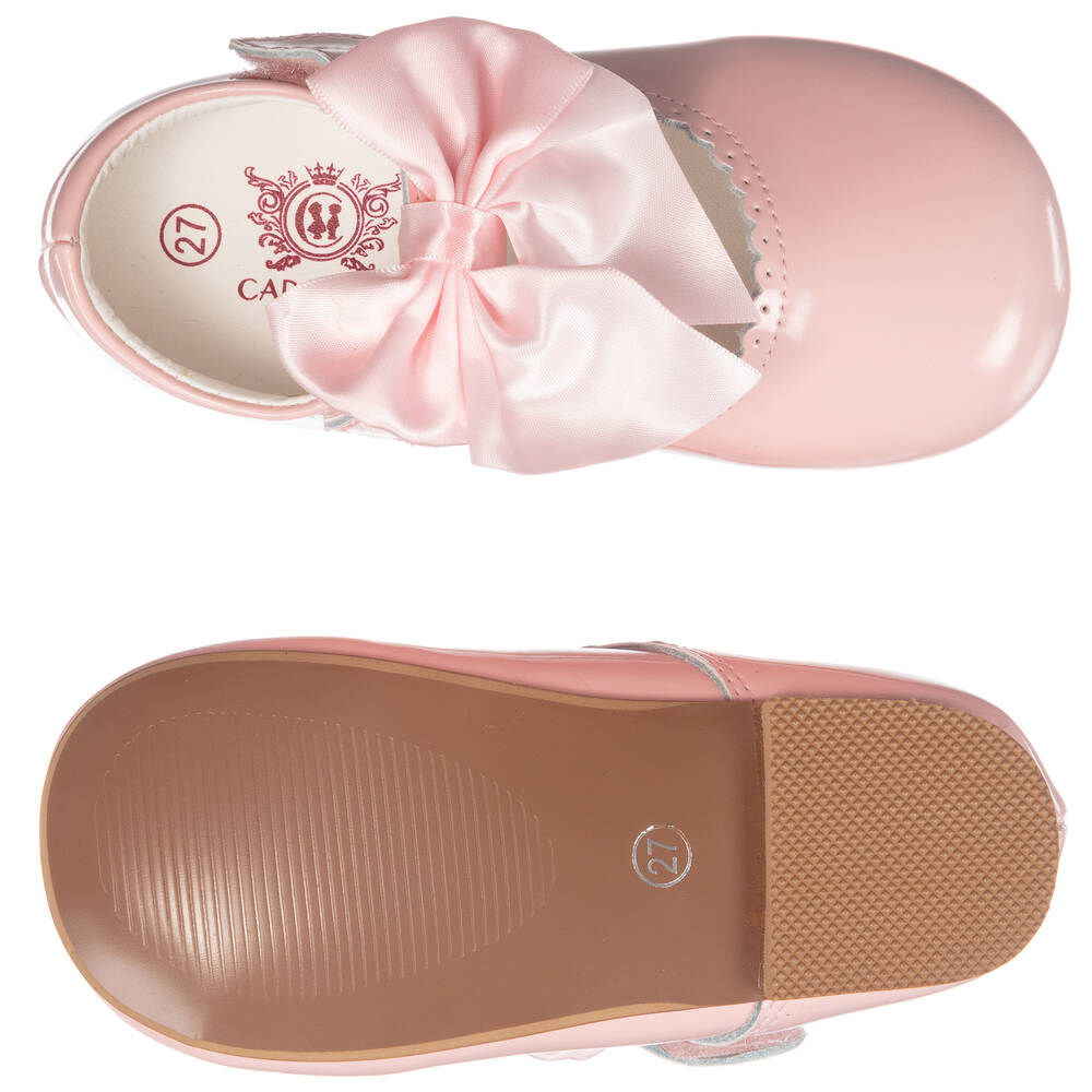 كاراميلو كيدز -حذاء جلد لامع لون زهري للبنات | Childrensalon Outlet