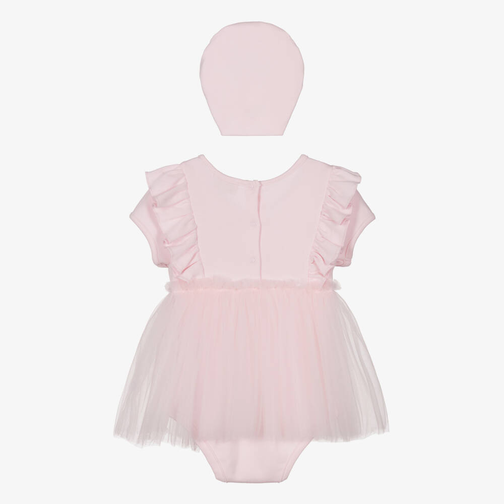 Caramelo Kids-طقم بناتي وردي من التول والجيرسي | Childrensalon Outlet