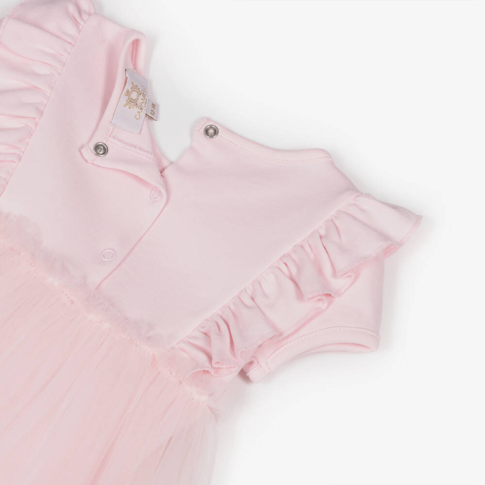 Caramelo Kids-طقم بناتي وردي من التول والجيرسي | Childrensalon Outlet