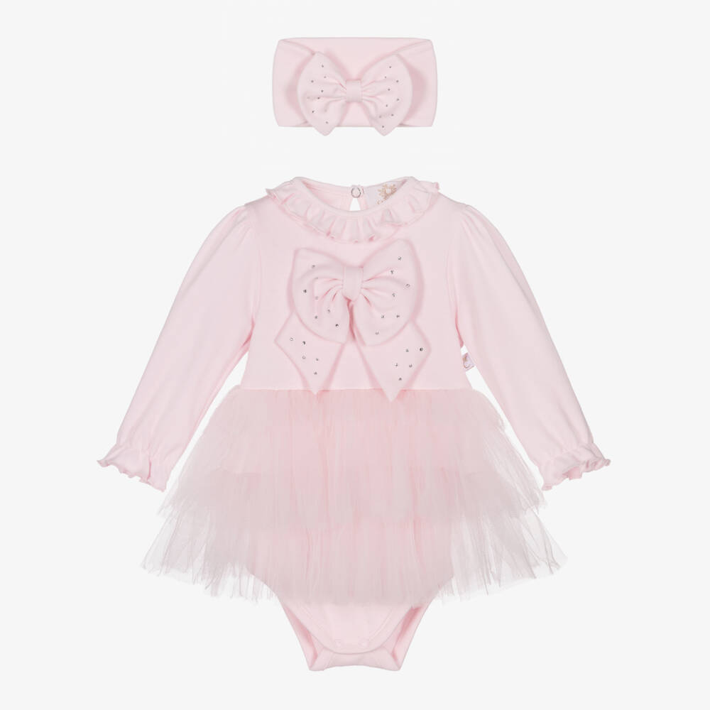 Caramelo Kids-Комплект из розового платья из тюля для девочек | Childrensalon Outlet