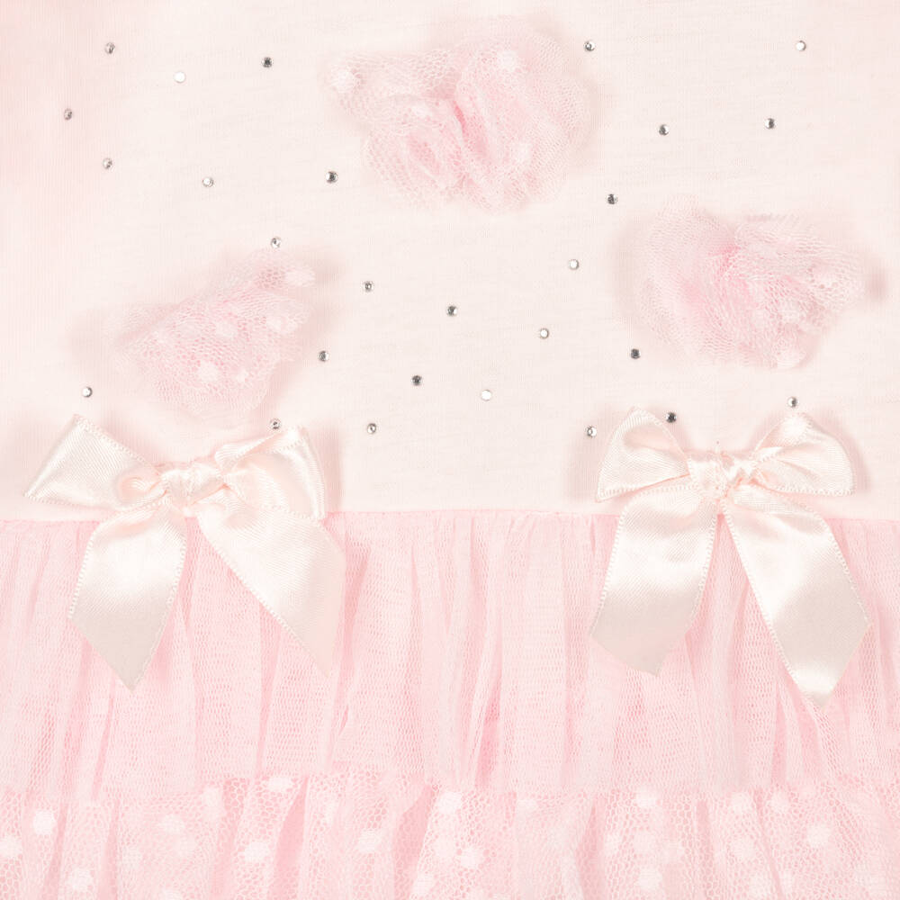 Caramelo Kids-Комплект для девочек розовый из тюля с оборками | Childrensalon Outlet