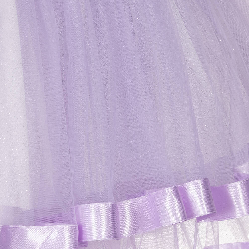 Caramelo Kids-Girls Purple & Glitter Tulle Dress Set | Childrensalon Outlet
