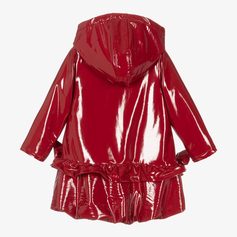 Caramelo Kids-Girls Red Bow Raincoat  | Childrensalon Outlet