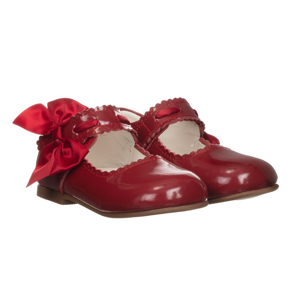 Caramelo Kids - Girls Red Patent Shoes | Childrensalon