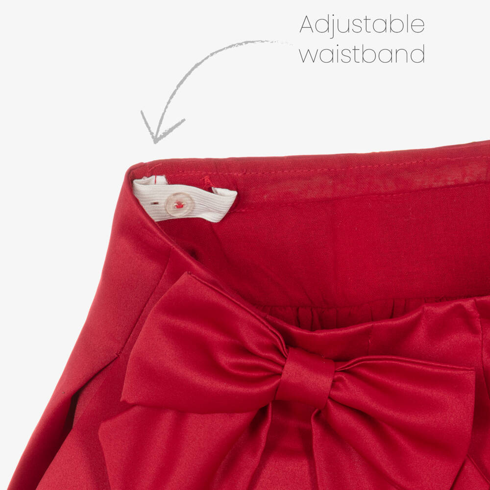 Caramelo Kids-Girls Red Pleated Skirt Outfit | Childrensalon Outlet