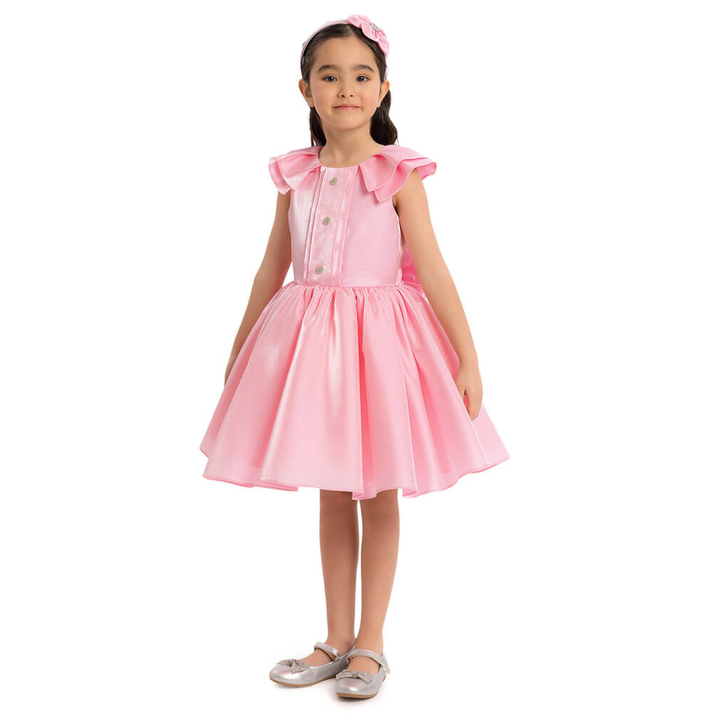 Caramelo Kids-طقم فستان الساتان الأنيق للبنات | Childrensalon Outlet