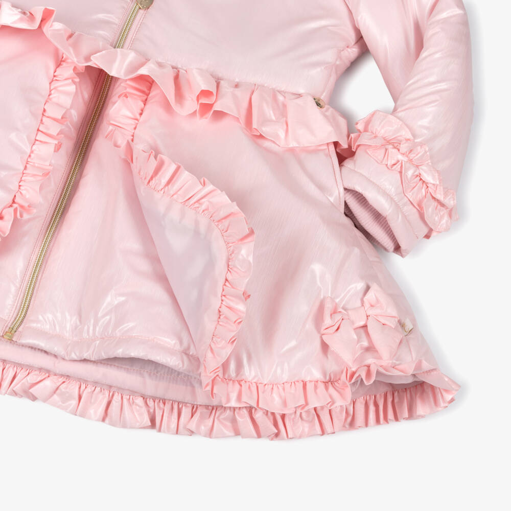 Caramelo Kids-Girls Shimmer Quilted Jacket | Childrensalon Outlet