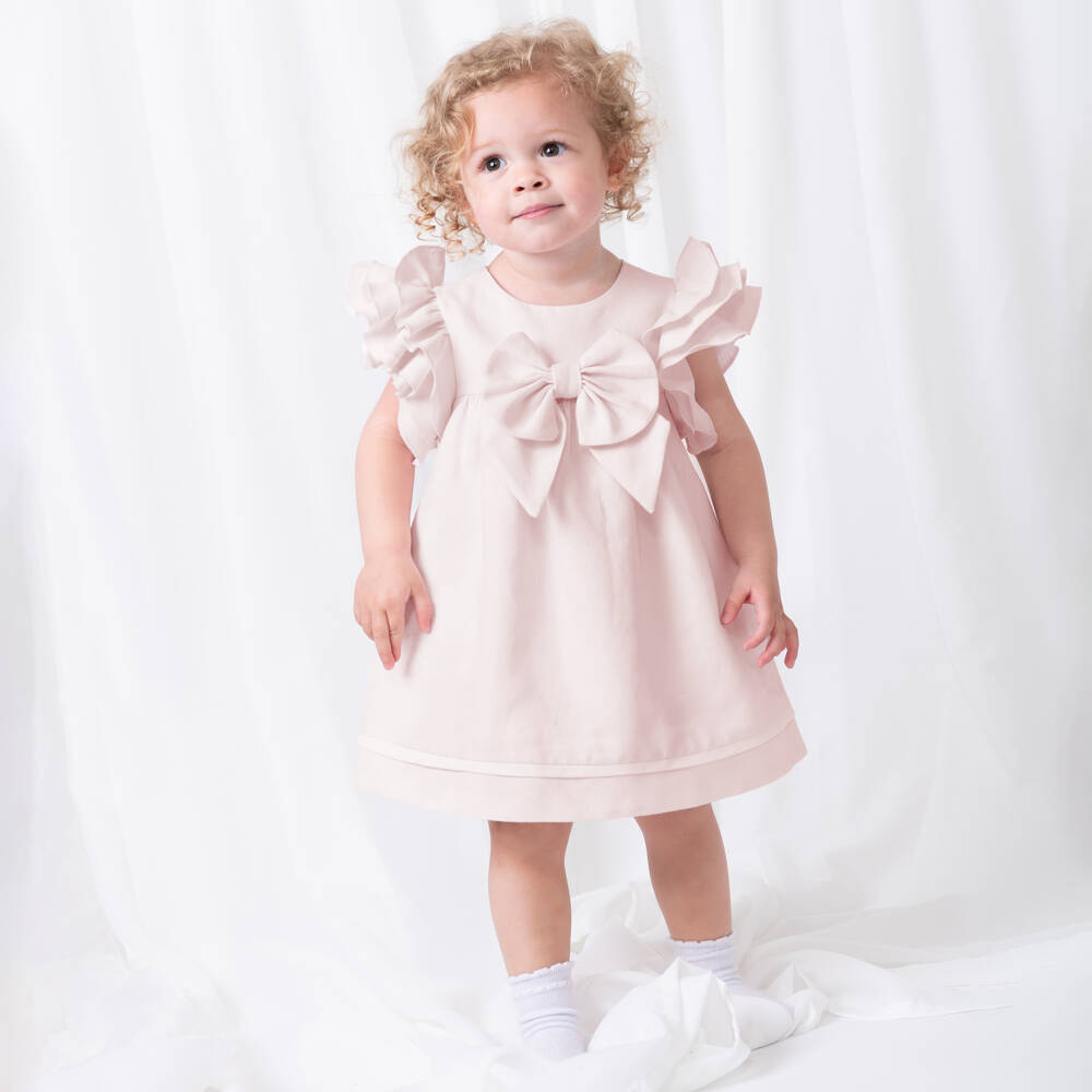 Caramelo Kids-طقم بناتي ناعم من الكتان الوردي | Childrensalon Outlet