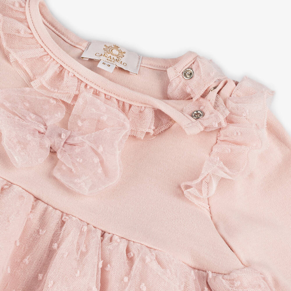 Caramelo Kids-Girls Soft Pink Ruffle Leggings Set | Childrensalon Outlet