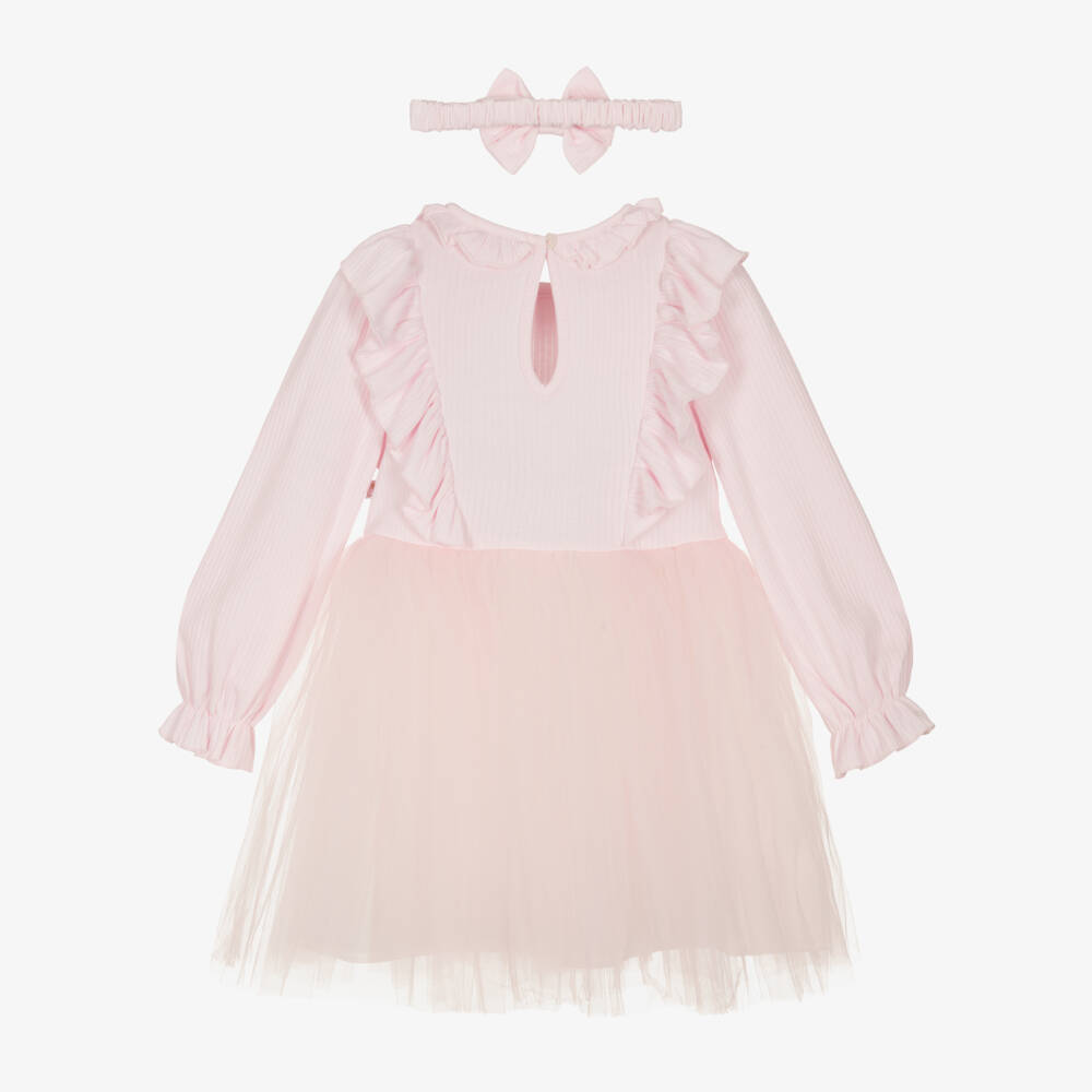 Caramelo Kids-Нежное розовое платье из тюля для девочек | Childrensalon Outlet