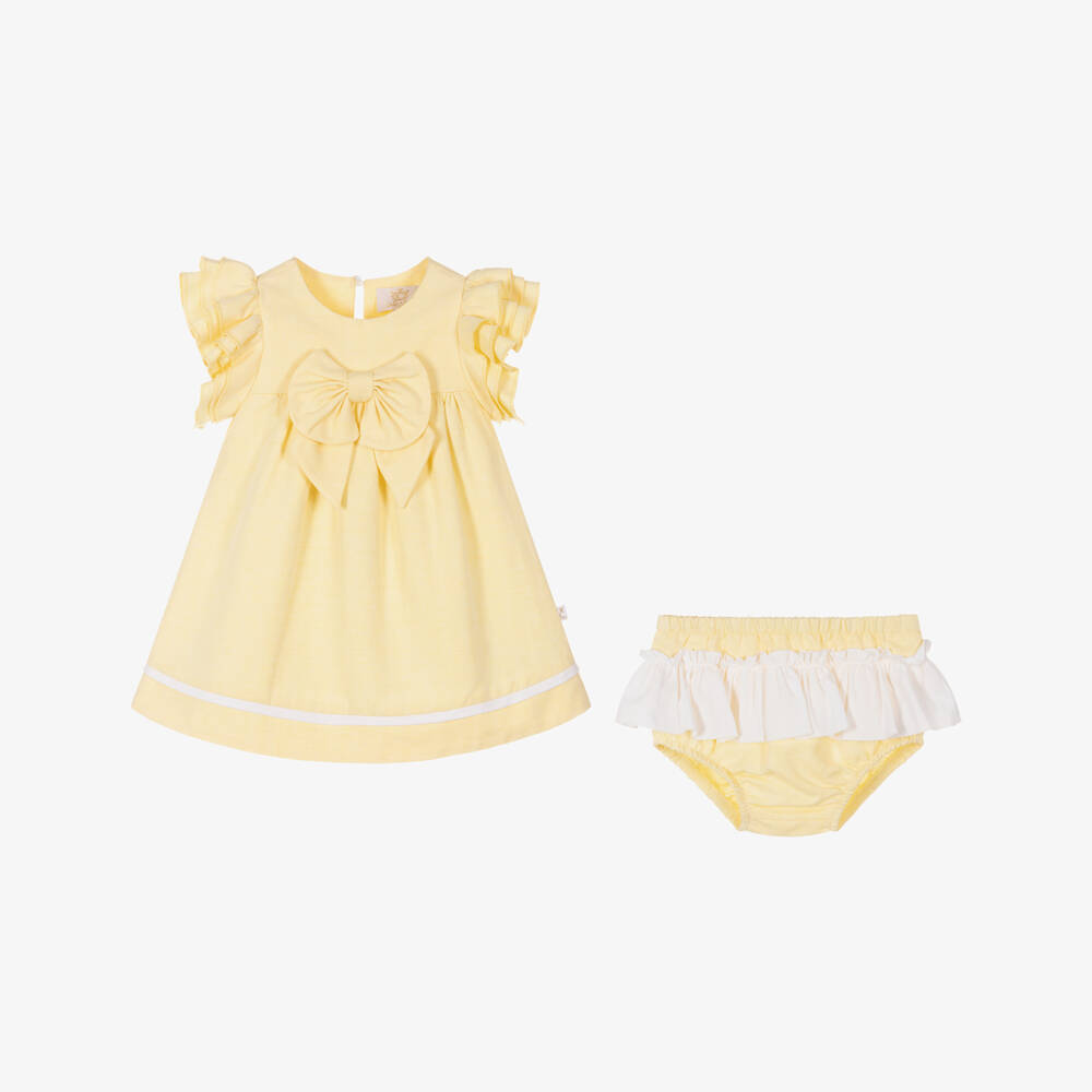 Caramelo Kids-Girls' Sunny Linen Blend Dress | Childrensalon Outlet
