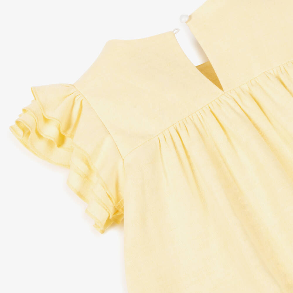 Caramelo Kids-Льняное-хлопковое платье Sunny для девочек | Childrensalon Outlet