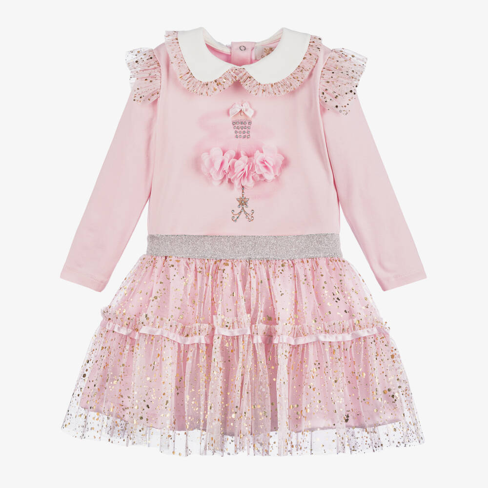 Caramelo Kids-Girls Tulle Skirt Outfit | Childrensalon Outlet