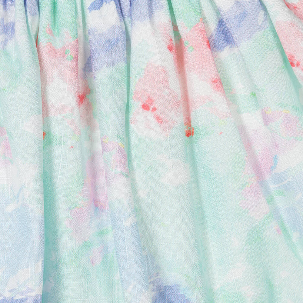 Caramelo Kids-Girls White & Green Skirt Set | Childrensalon Outlet