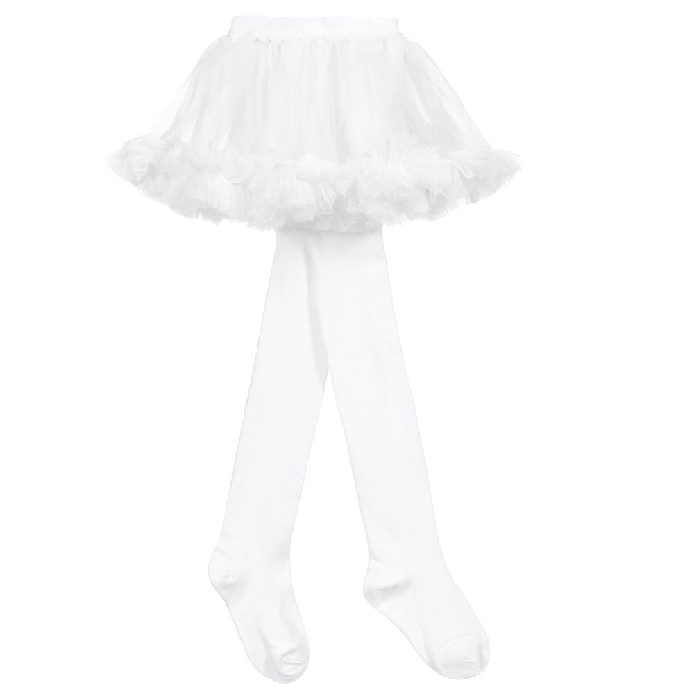 Caramelo Kids-Girls White Tutu Tights | Childrensalon Outlet