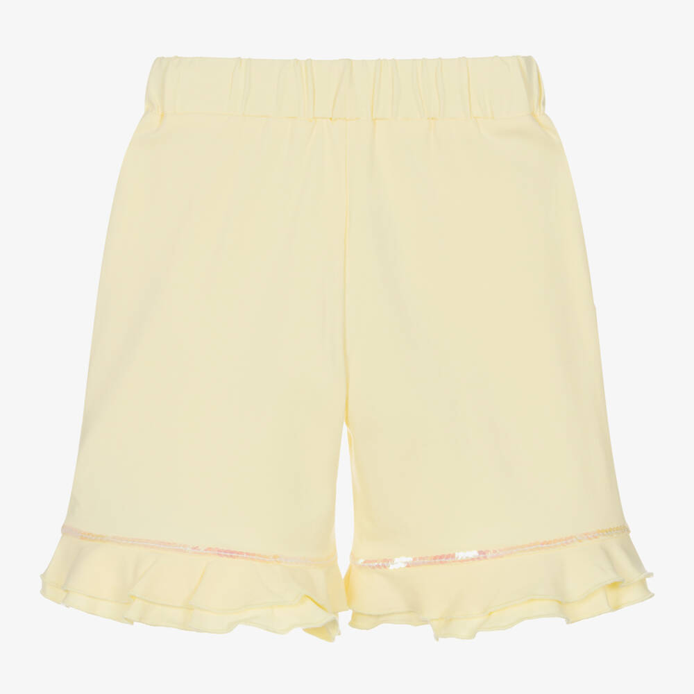 White sequin shorts 2025
