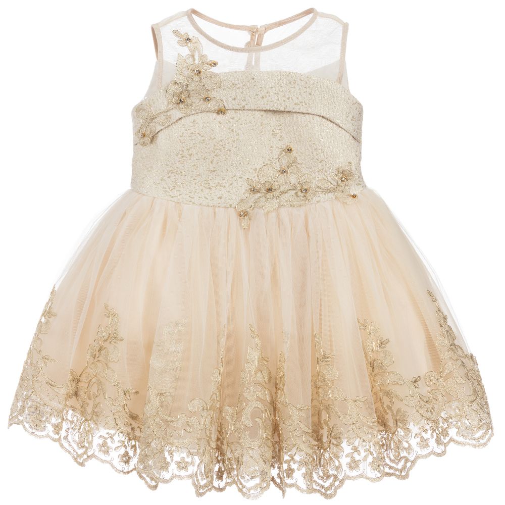 Childrens gold dress outlet