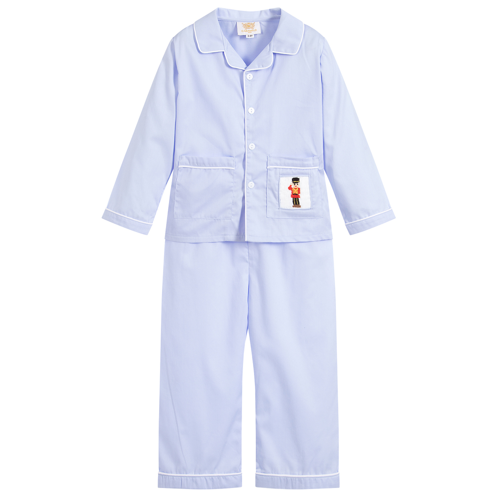 Caramelo Kids - Hand-Smocked Cotton Pyjamas | Childrensalon