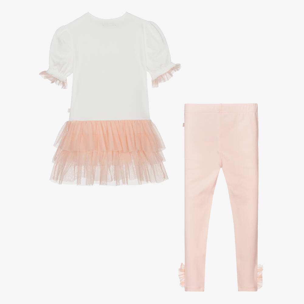 Caramelo Kids-Peachy Pink Tulle Ensemble for Girls | Childrensalon Outlet