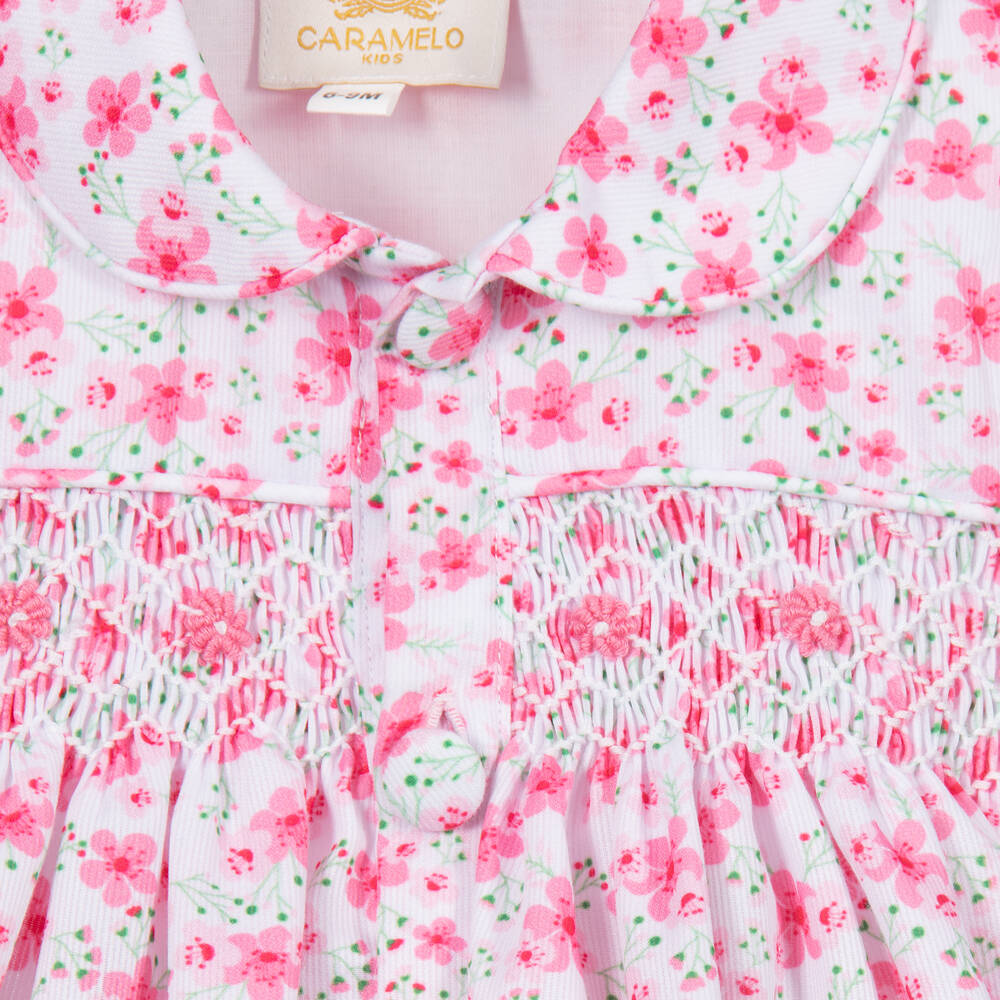 Caramelo Kids-Pink Floral Dress & Bloomers | Childrensalon Outlet