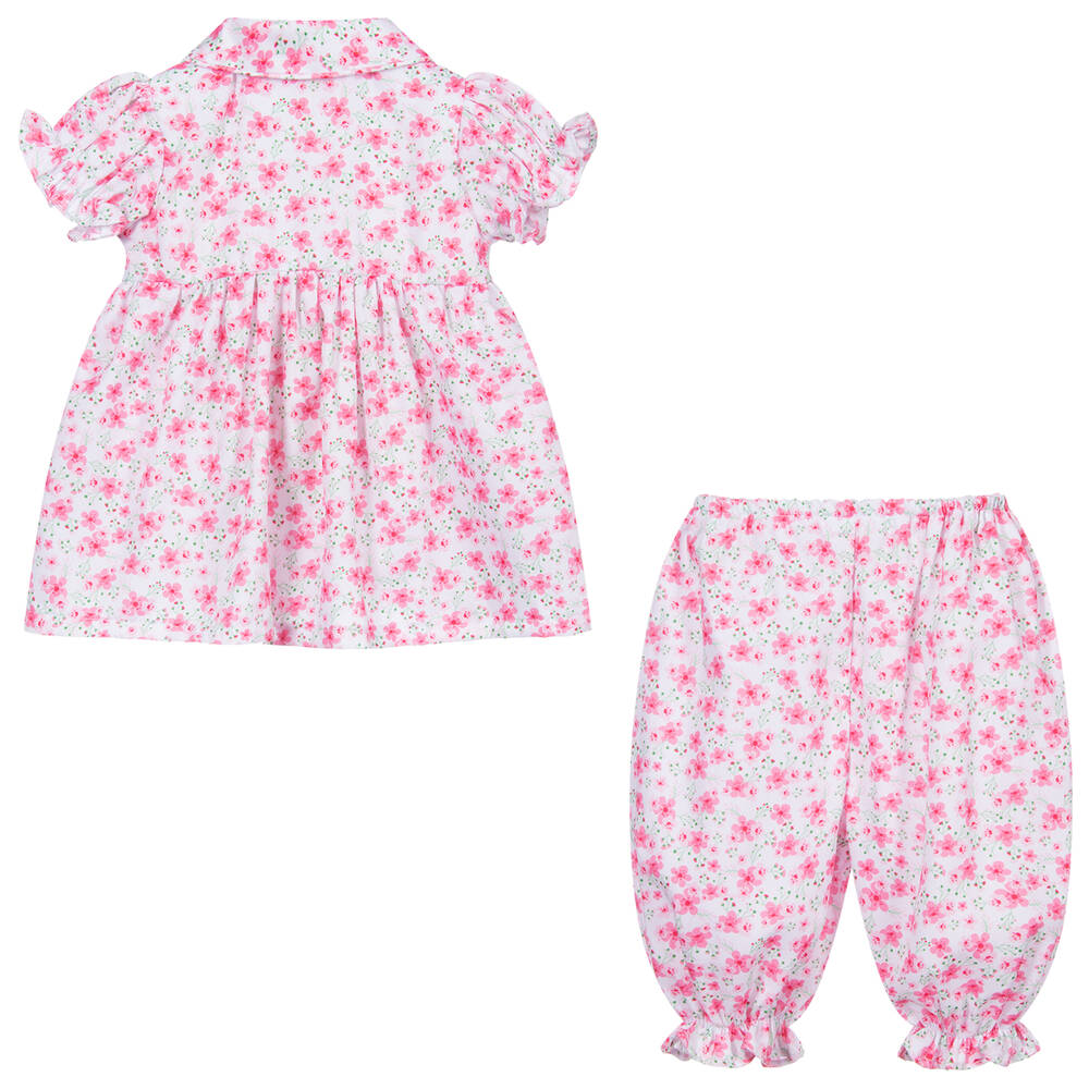 Caramelo Kids-Pink Floral Dress & Bloomers | Childrensalon Outlet