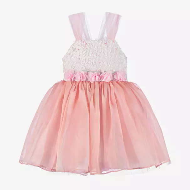 Caramelo Kids-Платье с розовыми переливающимися пайетками для девочек | Childrensalon Outlet