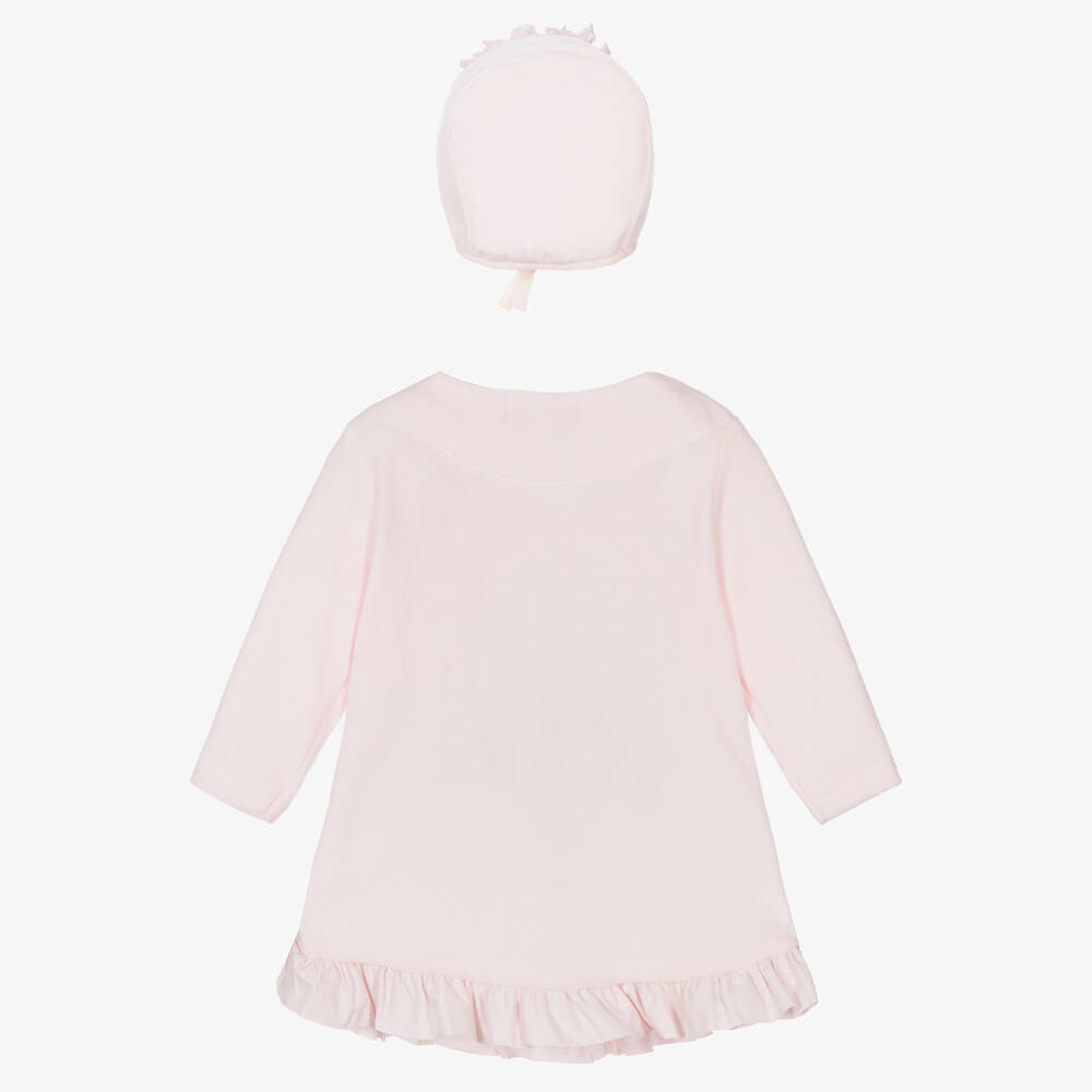 Caramelo Kids-Pink Velour Dress Set | Childrensalon Outlet