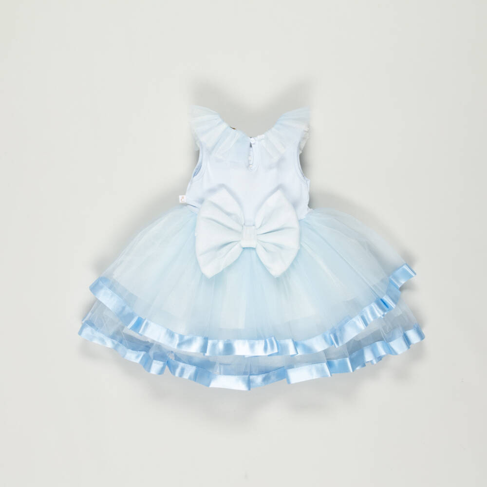 Caramelo Kids-Preloved Girls Blue Sparkly Tulle Dress (1-2 years) | Childrensalon Outlet