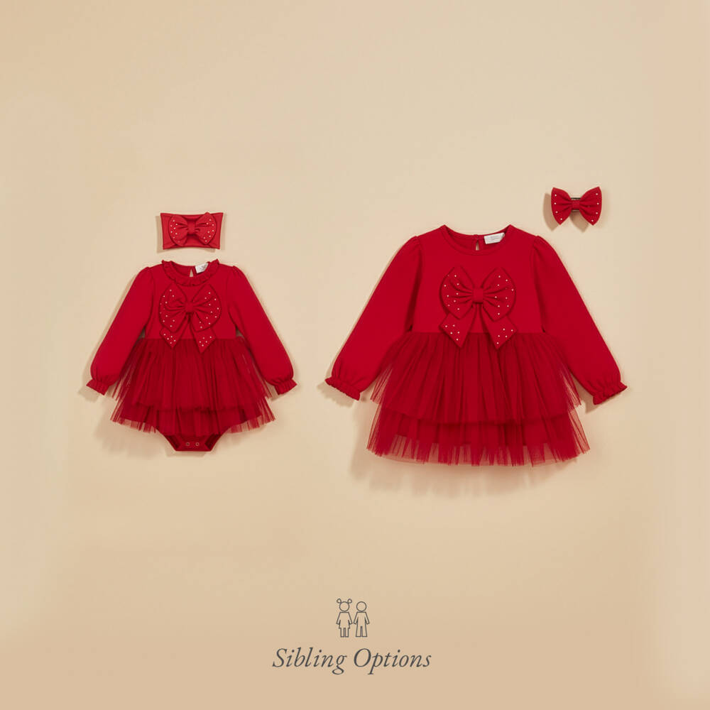 Caramelo Kids-Red Bodysuit Set | Childrensalon Outlet
