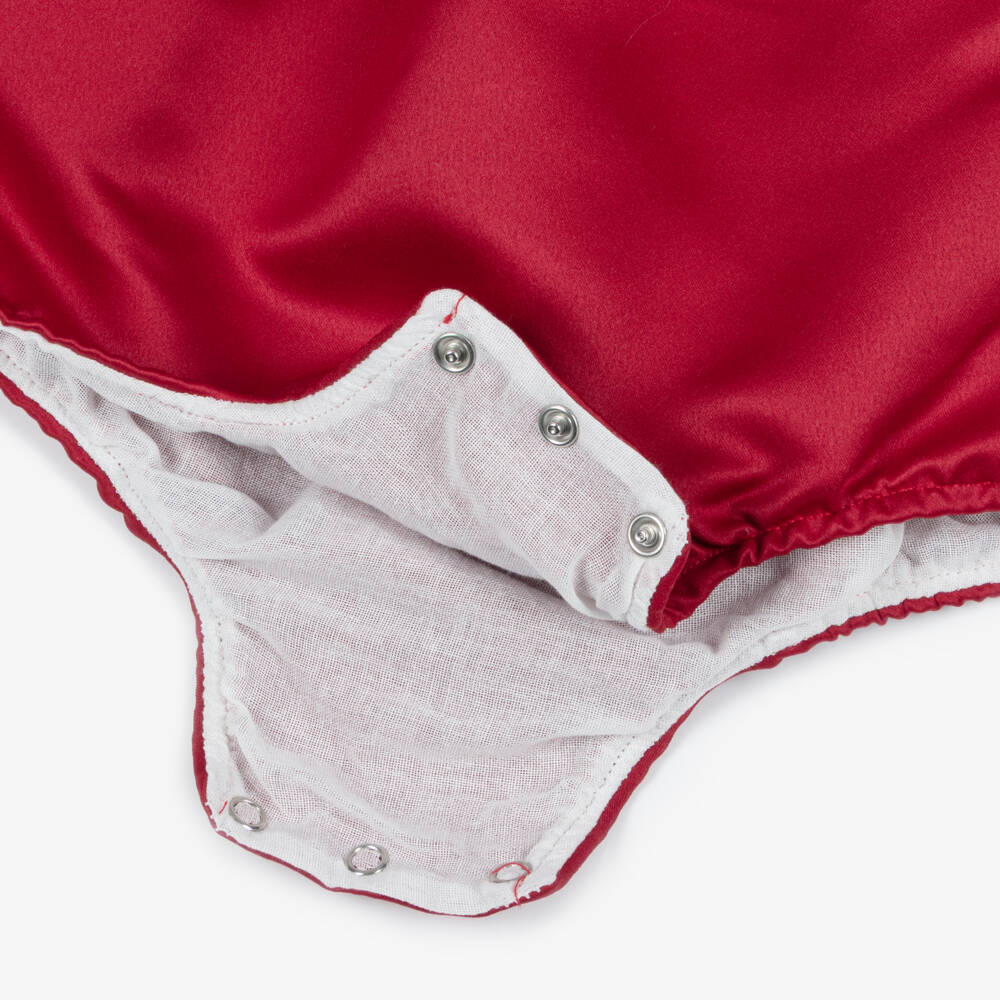 Caramelo Kids-Red Bows Babysuit Set | Childrensalon Outlet