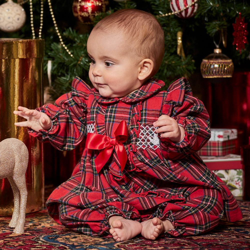 Childrens red on sale tartan pyjamas