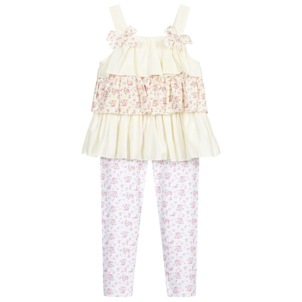 Caramelo Kids - Ruffle Top & Leggings Set | Childrensalon