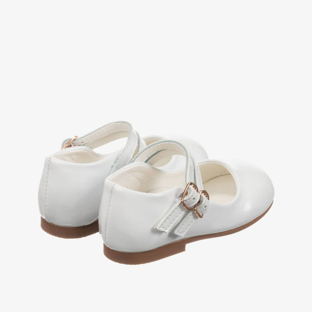 Caramelo Kids-White Patent Leather Shoes | Childrensalon Outlet