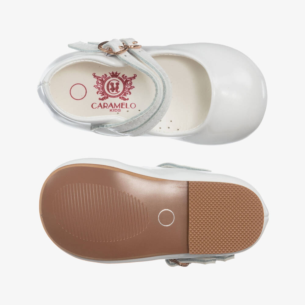 Caramelo Kids-White Patent Leather Shoes | Childrensalon Outlet