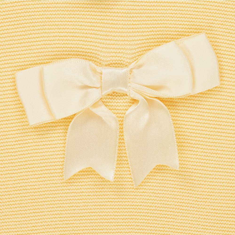 Caramelo Kids Yellow Knit Baby Shorts Set Childrensalon Outlet