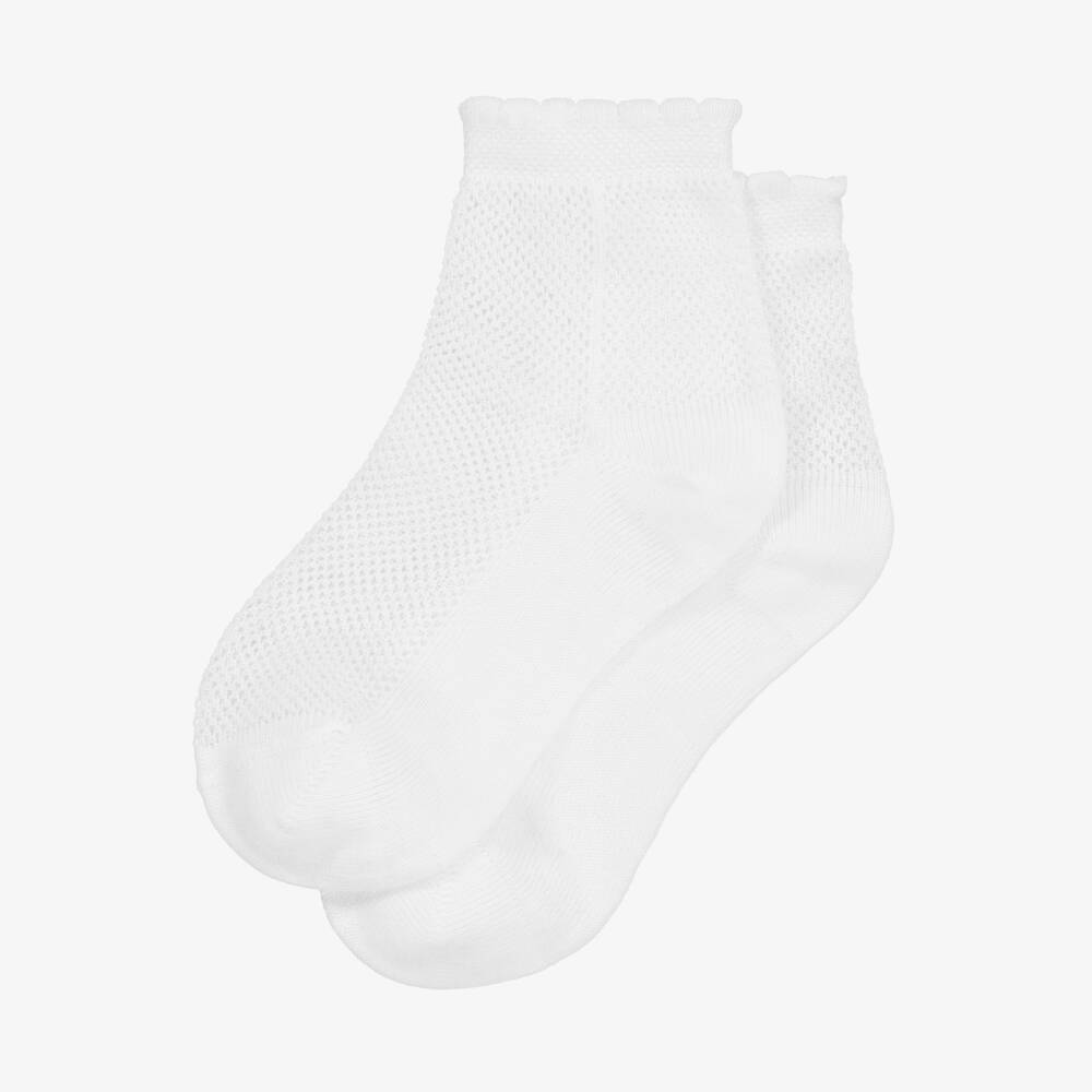 Carlomagno-Girls Delicate Lace Ankle Socks | Childrensalon Outlet