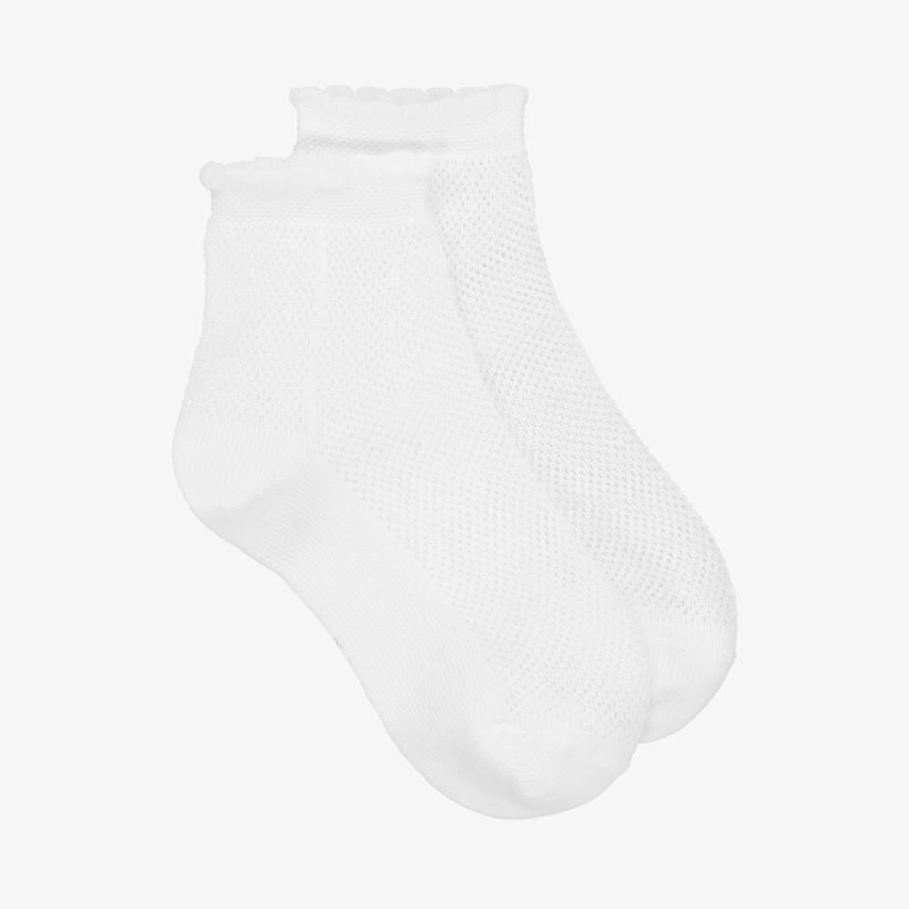 Carlomagno-Girls Delicate Lace Ankle Socks | Childrensalon Outlet