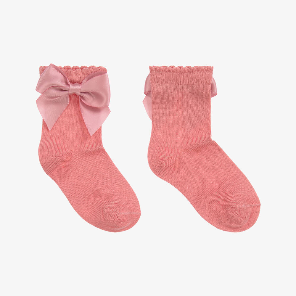 Carlomagno-Розовые хлопковые носки для девочек | Childrensalon Outlet