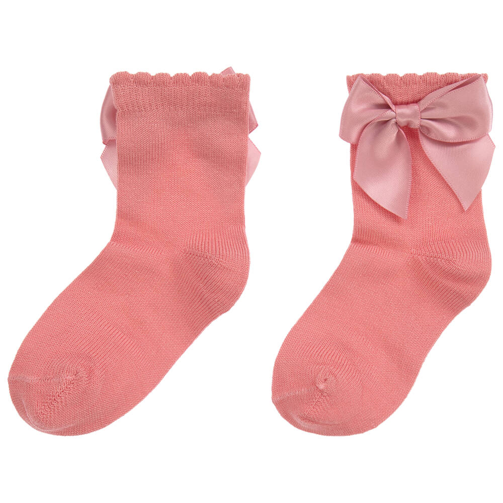Carlomagno-Розовые хлопковые носки для девочек | Childrensalon Outlet