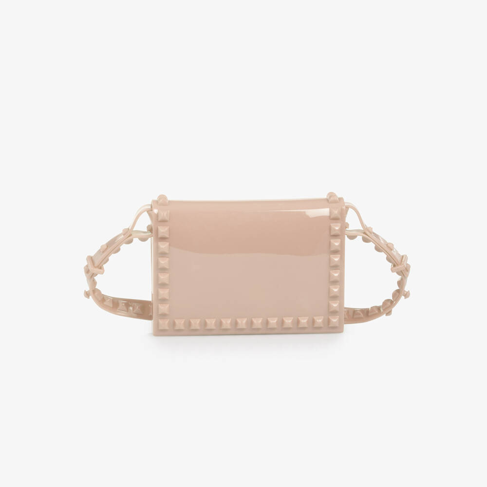 Carmen Sol-Girls Blush Pink Studded Crossbody Bag | Childrensalon Outlet