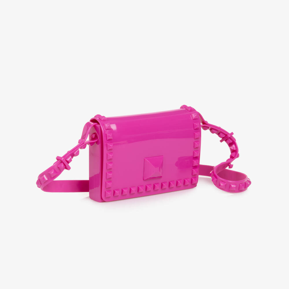 Carmen Sol-حقيبة وردية زاهية للبنات مزينة بالمسامير | Childrensalon Outlet