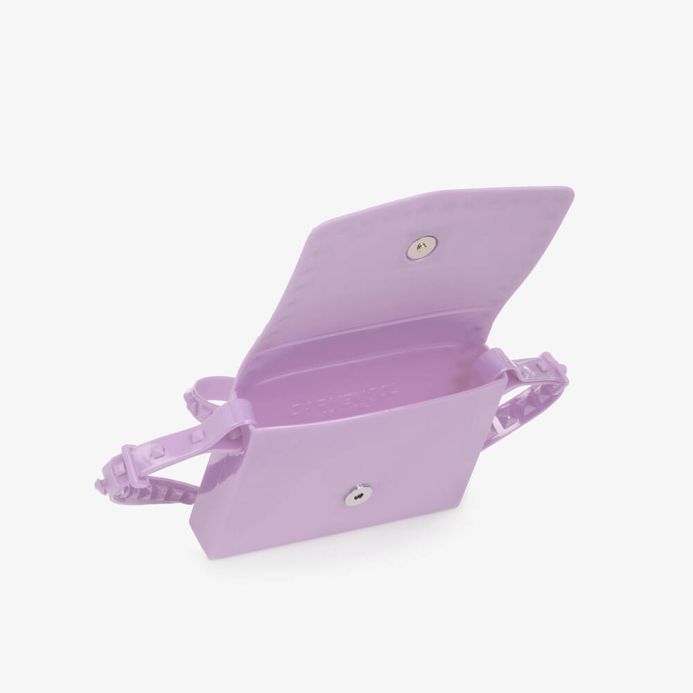 Carmen Sol-Girls Lavender Studded Shoulder Bag | Childrensalon Outlet