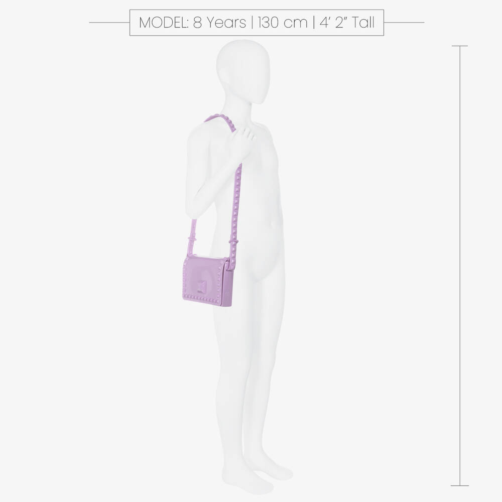 Carmen Sol-Girls Lavender Studded Shoulder Bag | Childrensalon Outlet