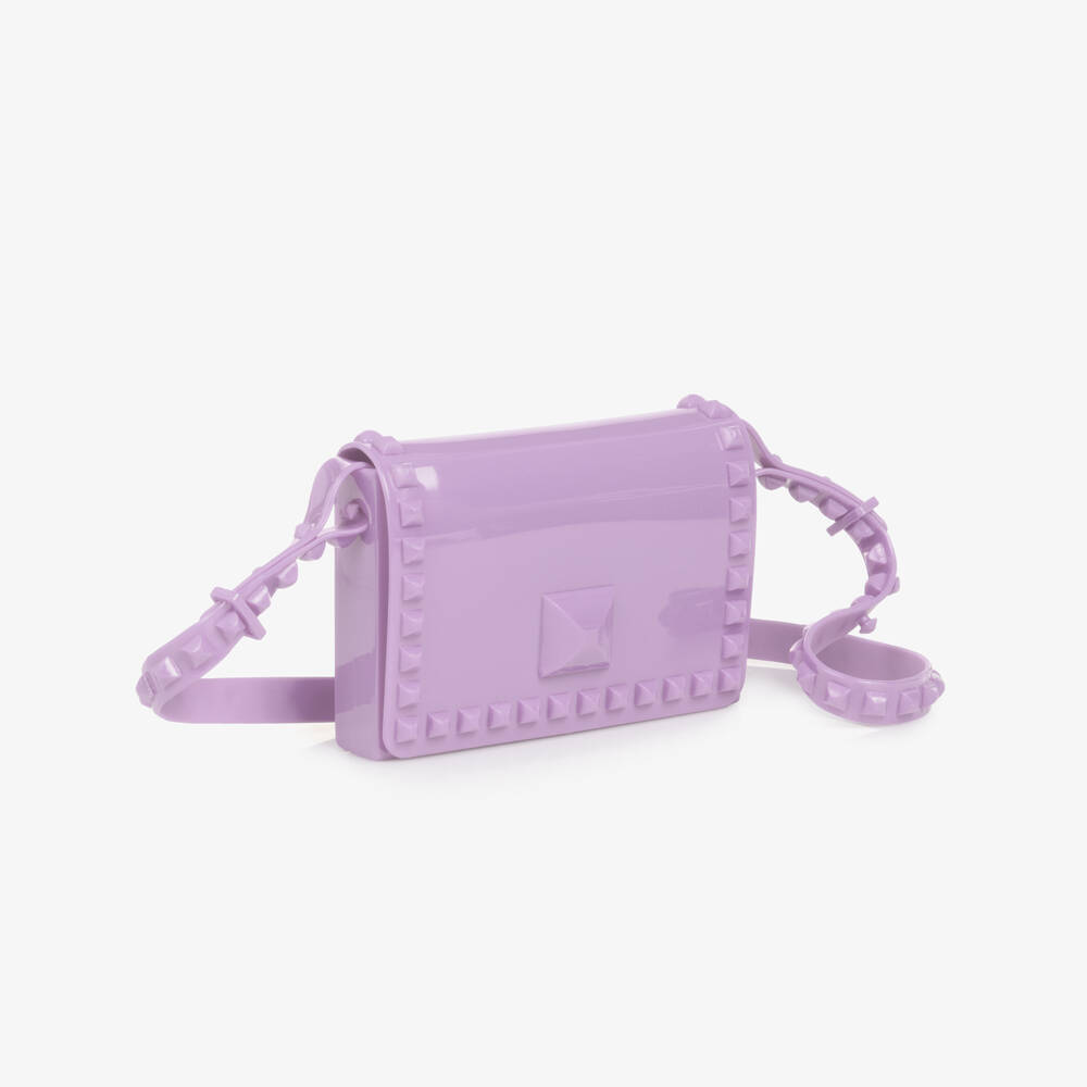 Carmen Sol-Girls Lavender Studded Shoulder Bag | Childrensalon Outlet