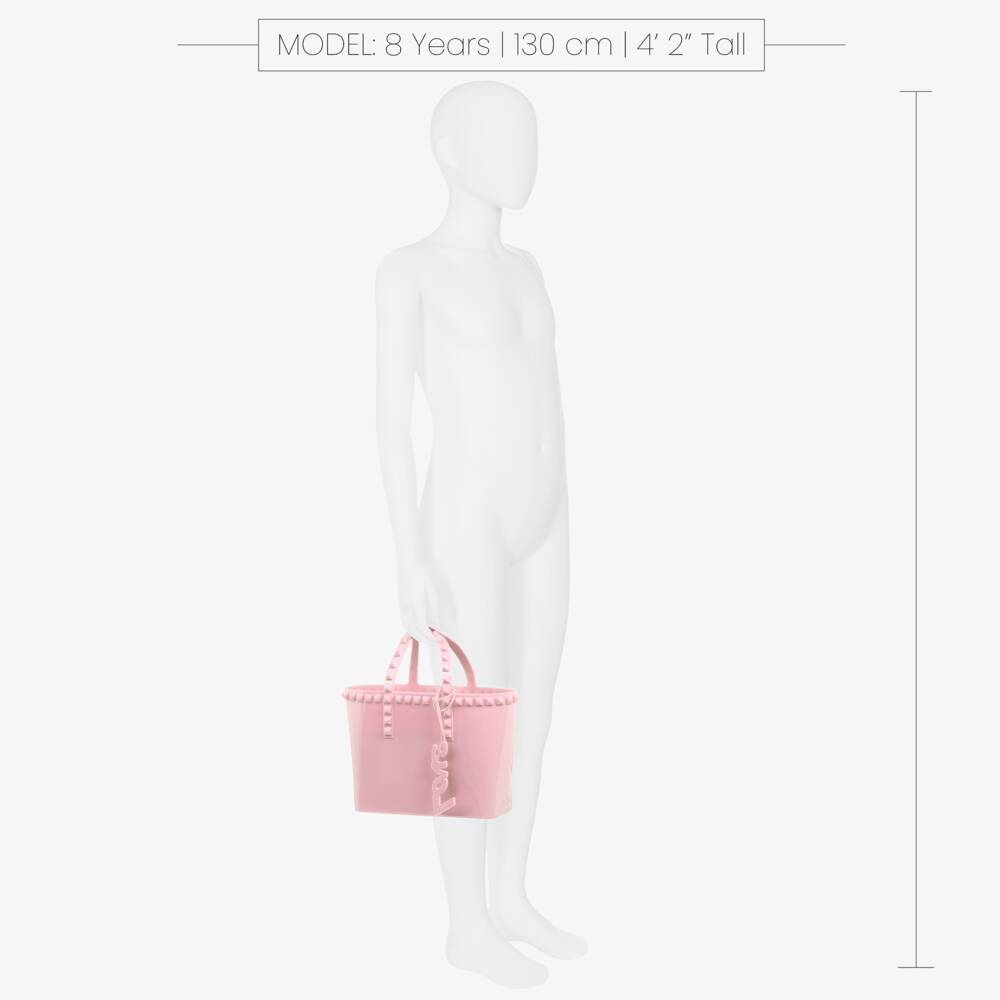 Carmen Sol-Girls Rose Mini Studded Tote | Childrensalon Outlet