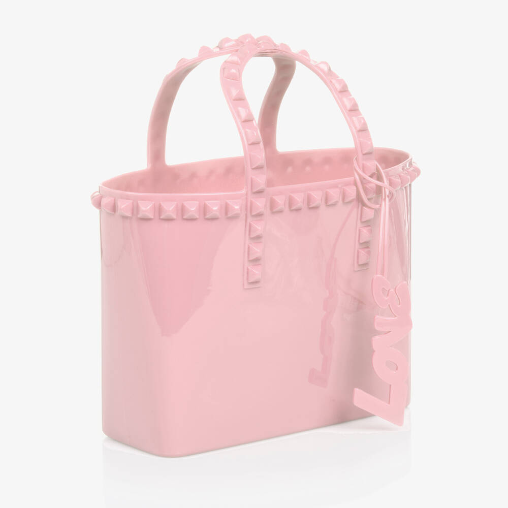 Carmen Sol-Girls Rose Mini Studded Tote | Childrensalon Outlet