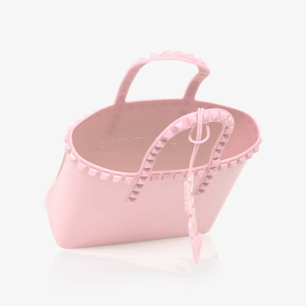 Carmen Sol-Girls Rose Mini Studded Tote | Childrensalon Outlet