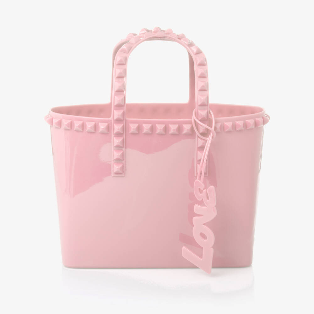 Carmen Sol-Girls Rose Mini Studded Tote | Childrensalon Outlet